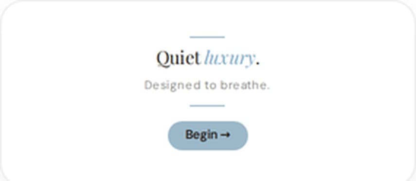 The Elegant template, previewed on the same offer